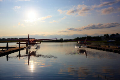 Float planes in Redoubt Bay